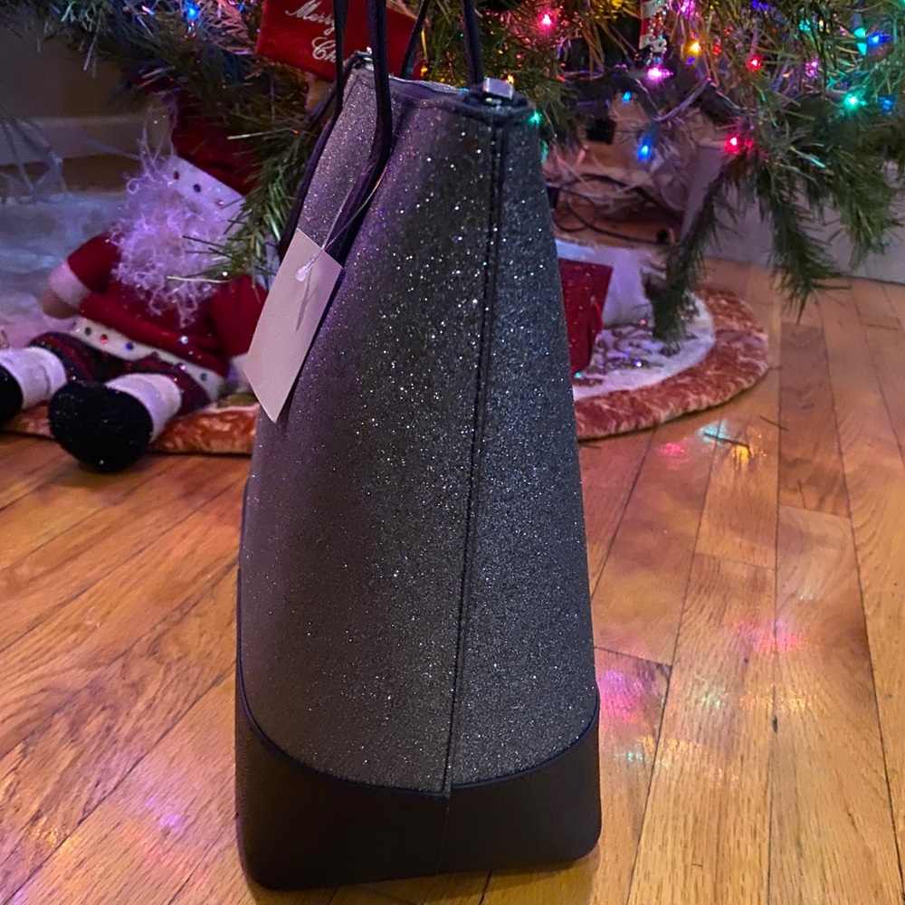 Kate spade Lola glitter large navy tote - Picture 4 of 7